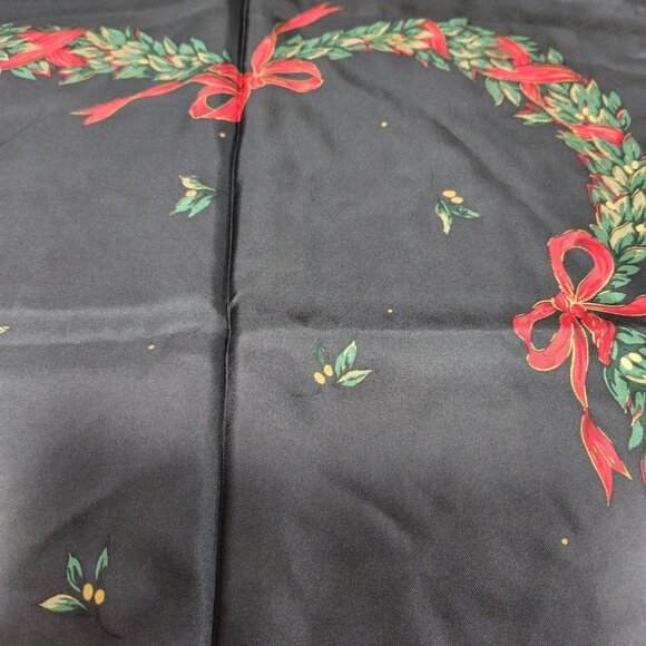 DIOR/ChristianDior - Black Green Red Multi Scarf 117-061725 - Picture 7 of 11